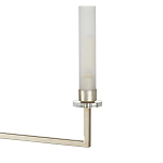 Люстра с 6-ю белыми матовыми плафонами из стекла в форме цилиндра Longitude варинант исполнения - 1 | Loft Concept в Грозном