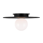Потолочный светильник с шарообразным плафоном из белого матового стекла Generation Lighting варинант исполнения - 3 | Loft Concept в Грозном