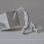 Скульптура «Окаменелый рост», Белый объект варинант исполнения - 2 | Loft Concept в Грозном