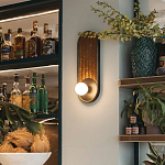 Бра с декором из плетеного бамбука Wicker Oval Lamp варинант исполнения - 3 | Loft Concept в Грозном