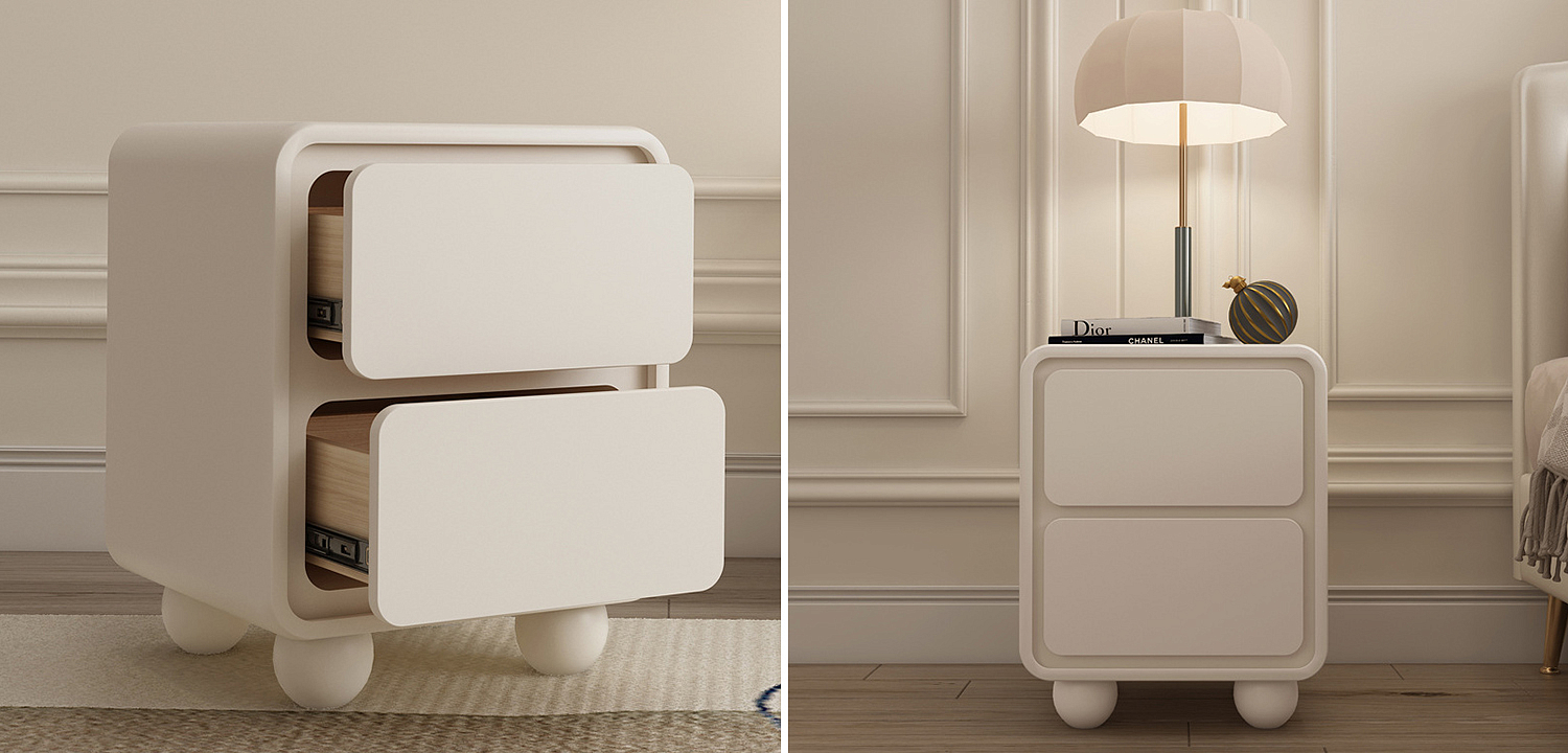 Тумба Cobb Beige Nightstand Тумба Cobb Beige Nightstand - Loft-Concept в Грозном