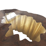 Кофейный стол Burl Exotic tree Coffee Table Black варинант исполнения - 3 | Loft Concept в Грозном