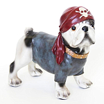 Статуэтка собака в бандане Fashionable Dogs Pirate варинант исполнения - 1 | Loft Concept в Грозном