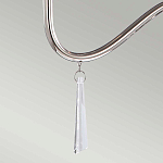 Люстра цвета никель с прозрачными стеклянными подвесками в форме капель Elstead Lighting варинант исполнения - 12 | Loft Concept в Грозном