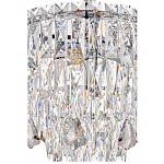 Люстра круглая с хрустальными подвесками на серебряном каркасе Roul Crystal Light варинант исполнения - 12 | Loft Concept в Грозном