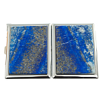 Портсигар с газовой зажигалкой из натурального камня Лазурит Stone Cigarettes Cases варинант исполнения - 4 | Loft Concept в Грозном
