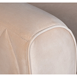 Кресло велюровое бежевое Cubic Silhouette варинант исполнения - 3 | Loft Concept в Грозном