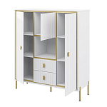 Буфет белый трёхдверный с двумя ящиками Antique Order варинант исполнения - 2 | Loft Concept в Грозном