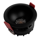 Встраиваемый спот светодиодный круглый черного цвета с углублением Ombra Lux  варинант исполнения - 4 | Loft Concept в Грозном