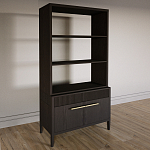 Стеллаж Primo с ящиками Темный орех варинант исполнения - 2 | Loft Concept в Грозном