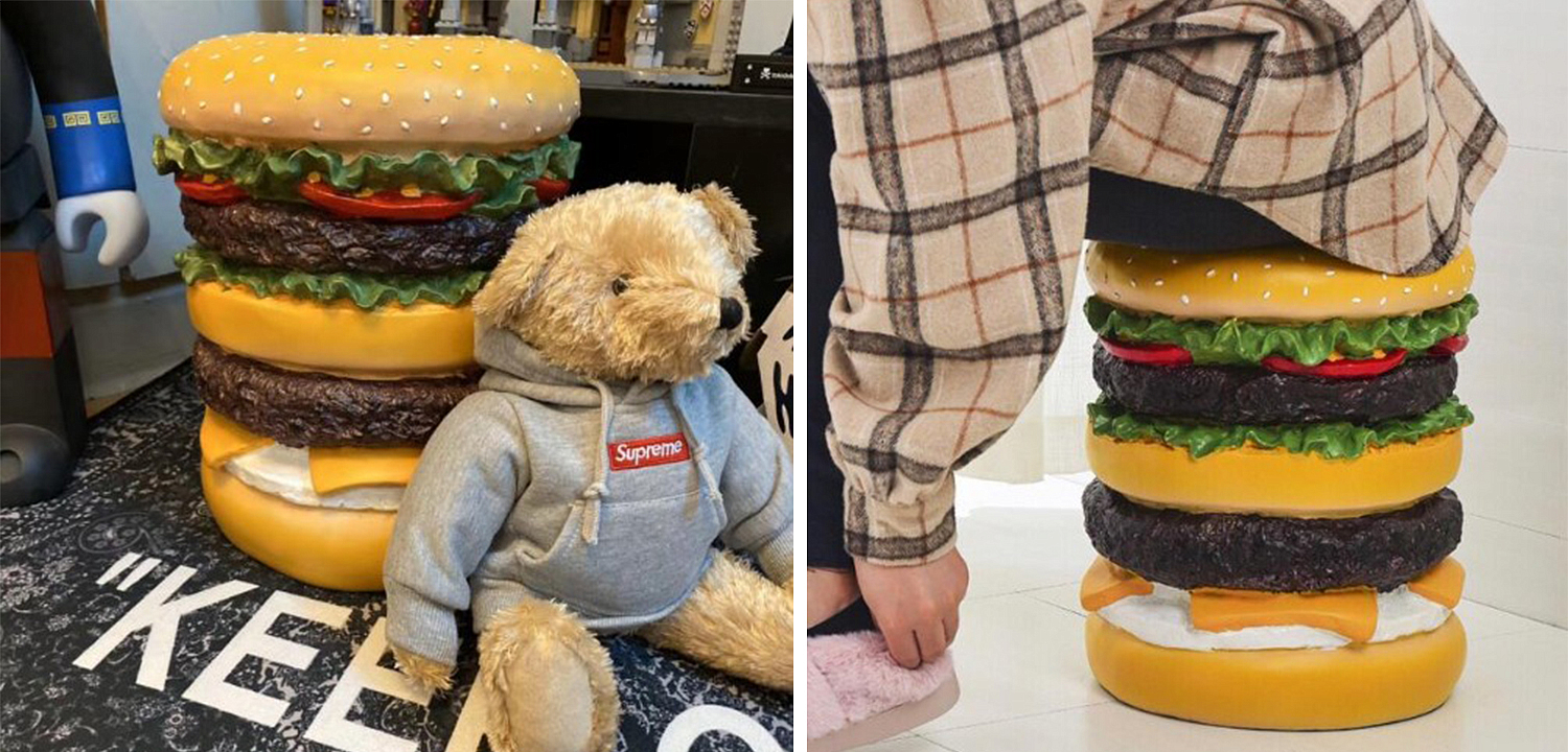 Приставной табурет Гамбургер Hamburger Stool Приставной табурет Гамбургер Hamburger Stool - Loft-Concept в Грозном