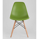 Пластиковый стул на ножках из массива бука Eames Green варинант исполнения - 4 | Loft Concept в Грозном