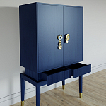 Кабинетный шкаф Elsa Dreams Blue с 2-мя ящиками варинант исполнения - 2 | Loft Concept в Грозном
