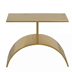 Дизайнерский журнальный стол золотой на полукруглом основании Wecaben варинант исполнения - 2 | Loft Concept в Грозном