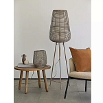 Торшер с плетеным металлическим плафоном Wicker Iron Lamp варинант исполнения - 2 | Loft Concept в Грозном