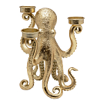 Подсвечник золотой Осьминог Gold Octopus Candlestick  варинант исполнения - 1 | Loft Concept в Грозном
