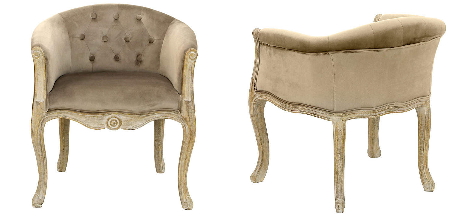 Кресло French Provence Armchair Roderic beige Кресло French Provence Armchair Roderic beige - Loft-Concept в Грозном