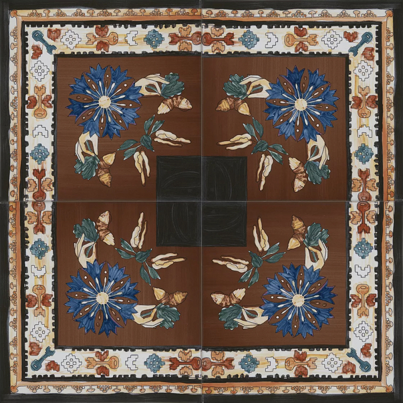 Плитка с узором Угловая Мульти в Грозном | Loft Concept 