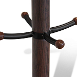 Вешалка коричневая с круглым основанием и черными металлическими крючками Industrial Metal Rust варинант исполнения - 2 | Loft Concept в Грозном