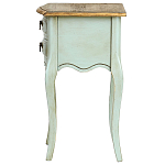 Прикроватная тумба из массива березы светло-бирюзовая Montmartre Provence Bedside Table варинант исполнения - 5 | Loft Concept в Грозном