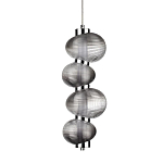 Подвесной светильник с 4-мя рифлеными стеклянными шарами Marcelh Light варинант исполнения - 1 | Loft Concept в Грозном