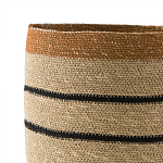 Плетеная корзина в полоску Okiro Wicker Basket варинант исполнения - 3 | Loft Concept в Грозном