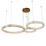Люстра с 3-мя кольцами из натурального камня Minerals of Light варинант исполнения - 1 | Loft Concept в Грозном
