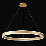 Люстра подвесная светодионая кольцевая золотого цвета Ring Horizontal варинант исполнения - 2 | Loft Concept в Грозном