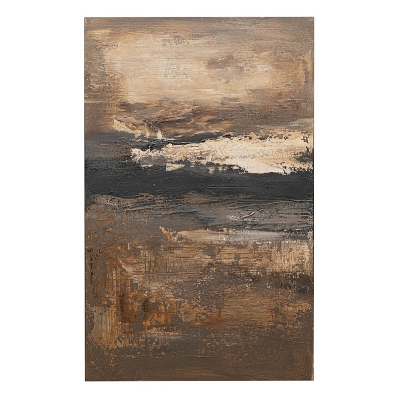 Картина DUSTY HORIZON Бежевый Коричневый Черный в Грозном | Loft Concept 