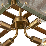 Потолочный светильник квадратный из толстого литого стекла Cast Glass варинант исполнения - 3 | Loft Concept в Грозном