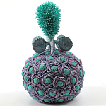 Статуэтка тропический фрукт Pandora Tropical Fruit Lilac Turquoise Flower варинант исполнения - 2 | Loft Concept в Грозном