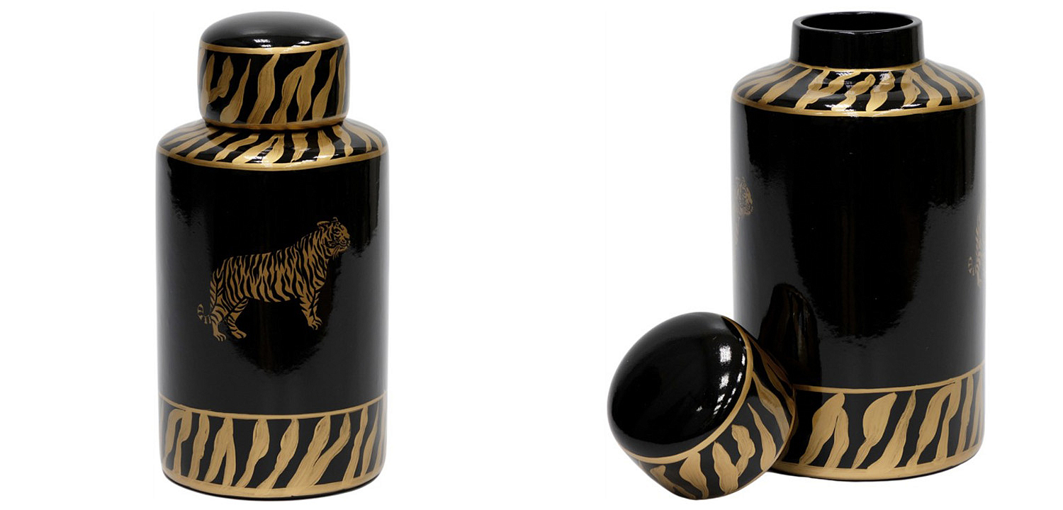 Ваза Tiger Vase black and gold Ваза Tiger Vase black and gold - Loft-Concept в Грозном