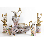 Фарфоровый подсвечник Лебедь с ангелом Asse варинант исполнения - 2 | Loft Concept в Грозном