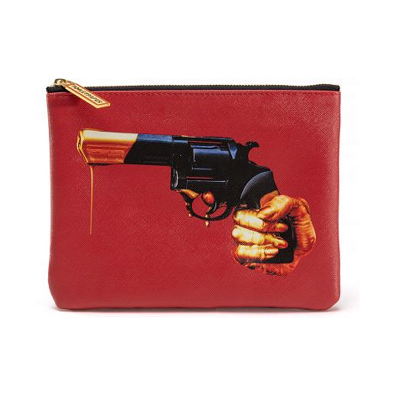 Косметичка Seletti Revolver Черный Красный Бежевый Косметичка Seletti Revolver Черный Красный Бежевый в Грозном | Loft Concept