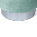 Пуф мятный велюр на металлическом основании Golden Belt варинант исполнения - 4 | Loft Concept в Грозном