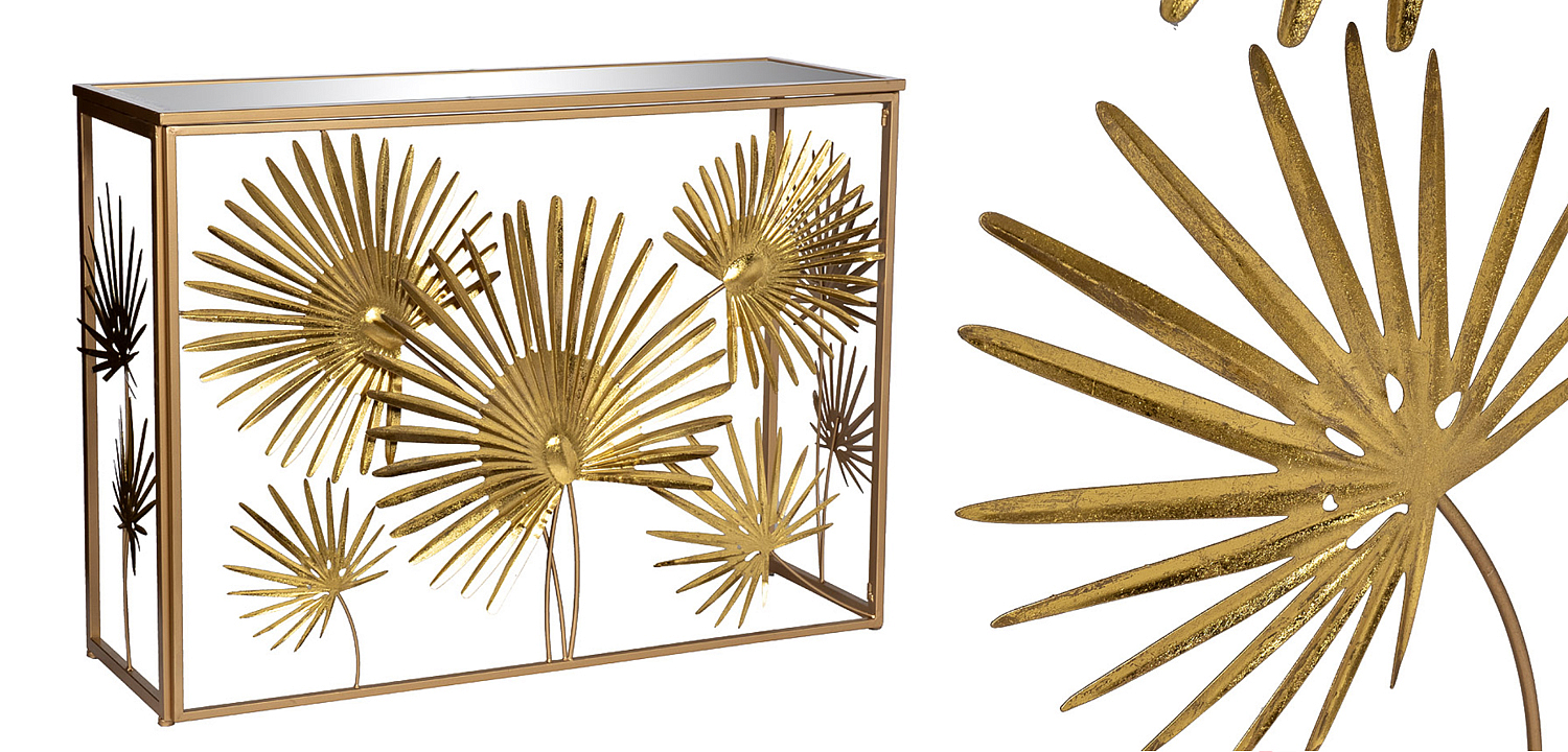 Консоль Golden Palm Leaves Консоль Golden Palm Leaves - Loft-Concept в Грозном