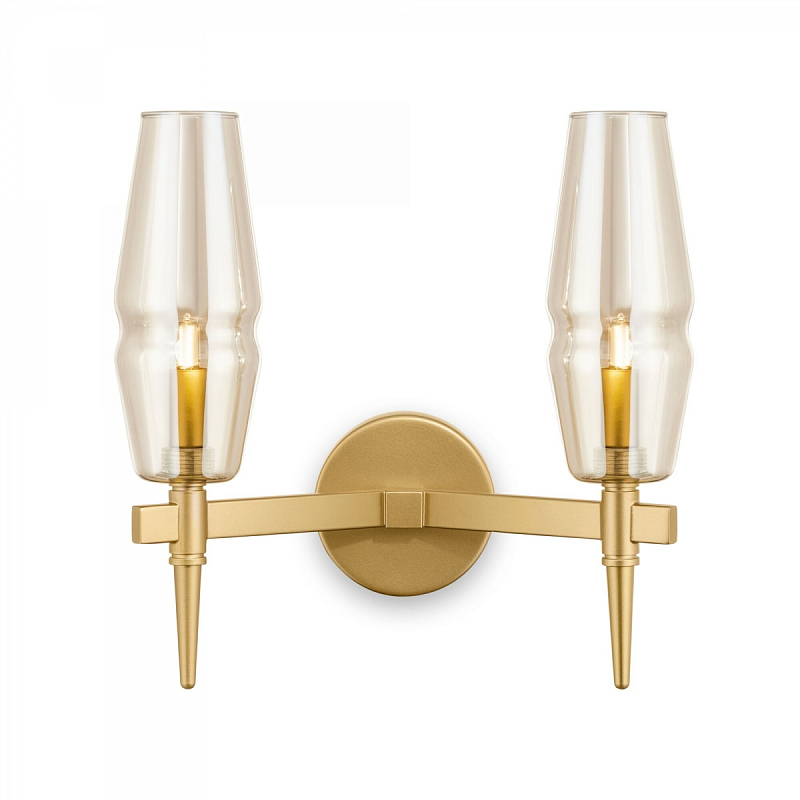 Бра Polani Sconces Double Золотой Янтарь (Amber) Бра Polani Sconces Double Золотой Янтарь (Amber) в Грозном | Loft Concept