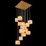 Люстра подвесная с квадратными плафонами из натурального камня Glowing Spheres варинант исполнения - 2 | Loft Concept в Грозном