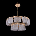 Люстра двухъярусная с текстурными овальными абажурами Splendor Palace Style варинант исполнения - 3 | Loft Concept в Грозном