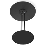 Стол журнальный с круглой бело-голубой столешницей из стекла White and Blue Marble варинант исполнения - 5 | Loft Concept в Грозном