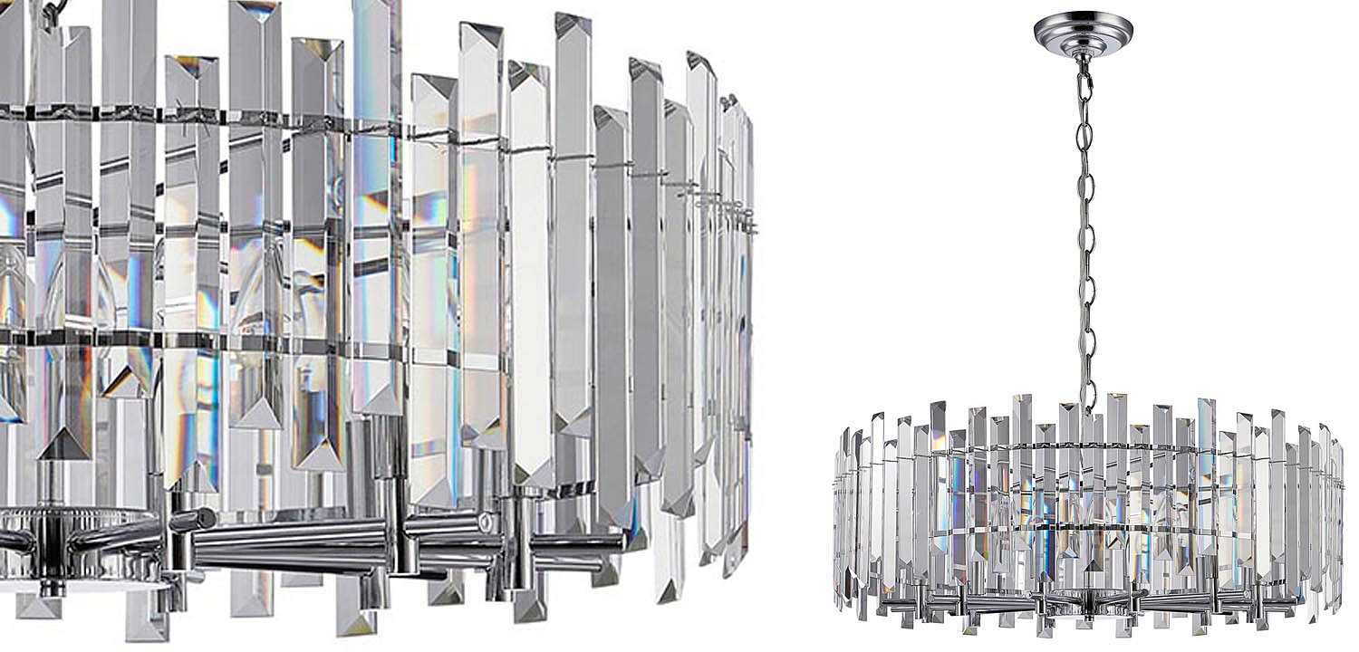 Люстра Langley Chandelier chrome 80 Люстра Langley Chandelier chrome 80 - Loft-Concept в Грозном