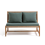 Садовый 2-х местный диван с каркасом из акации Green варинант исполнения - 6 | Loft Concept в Грозном