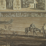 Обои ручная роспись Monuments of Paris Eau Forte on antique scenic Xuan paper варинант исполнения - 3 | Loft Concept в Грозном