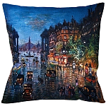 Подушка декоративная Ночной город Impressionism in Art варинант исполнения - 1 | Loft Concept в Грозном