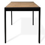 Стол обеденный раздвижной с прямоугольной столешницей на четырех черных ножках Blair варинант исполнения - 4 | Loft Concept в Грозном