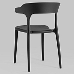 Черный стул из прочного PP-пластика JORIS варинант исполнения - 4 | Loft Concept в Грозном