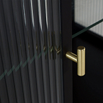 Сервант двухдверный с рифленым стеклом The Keeper варинант исполнения - 4 | Loft Concept в Грозном