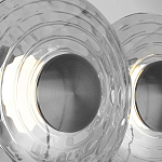 Бра из трех стеклянных фактурных дисков Eyepiece варинант исполнения - 6 | Loft Concept в Грозном