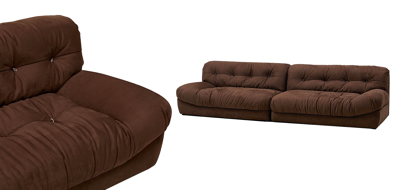Диван коричневый Harlan Sofa Brown Диван коричневый Harlan Sofa Brown - Loft-Concept в Грозном