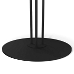 Стол журнальный с круглой бело-голубой столешницей из стекла White and Blue Marble варинант исполнения - 4 | Loft Concept в Грозном